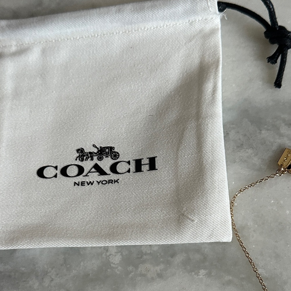 Coach Gold-Tone Heart Necklace - Picture 4 of 4